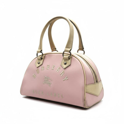 Burberry - Blue Label Pink and Beige Leather Handbag