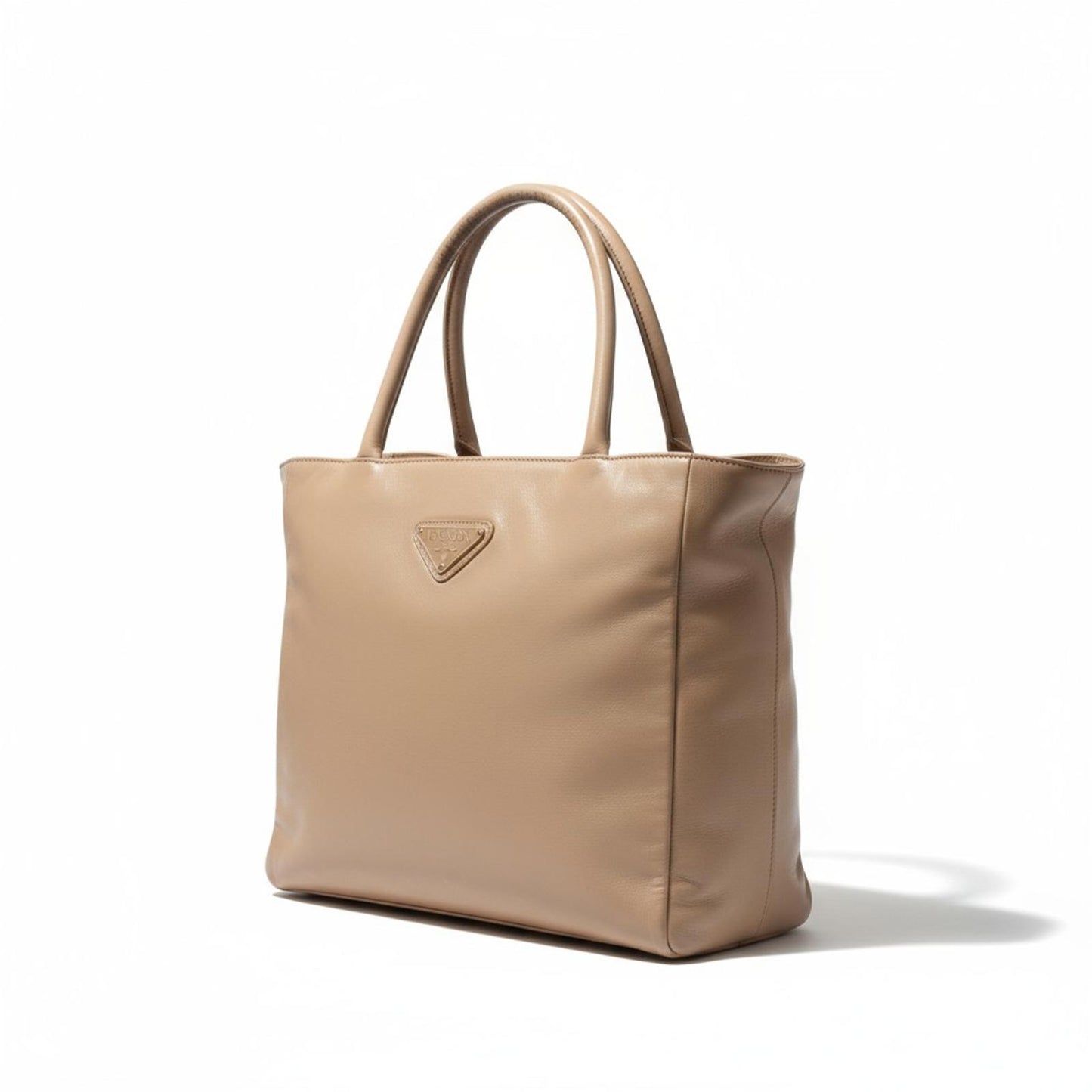 Prada - Beige Leather Tote Bag