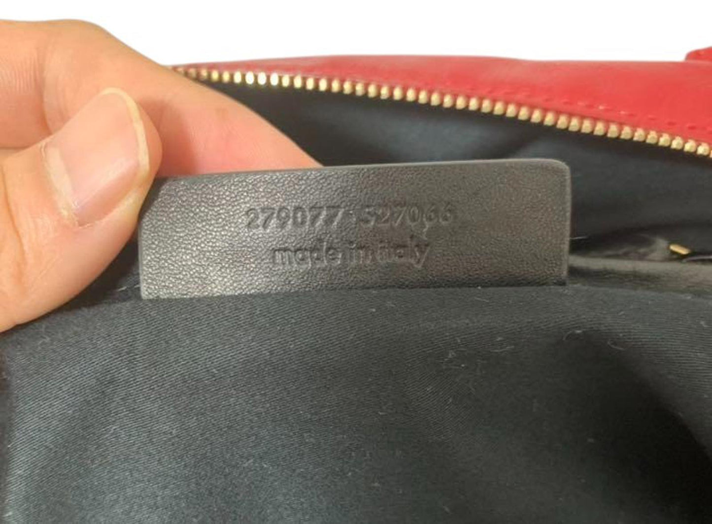 Yves Saint Laurent - Red Patent Leather Large Handbag