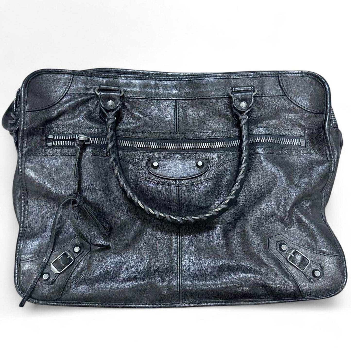 Balenciaga - Black Leather Handbag