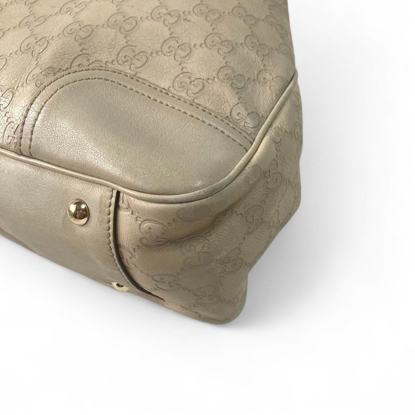 Gucci - Beige Monogram GG Canvas Tote Bag