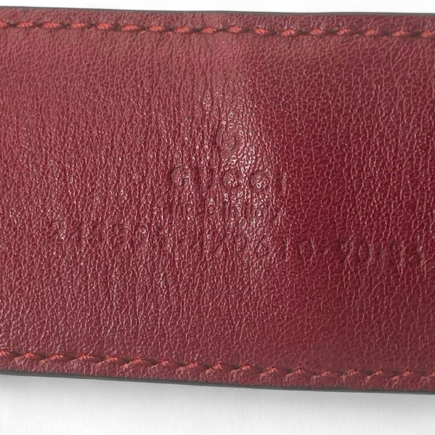 Gucci - Red Patent Leather Belt Gold Heart Buckle