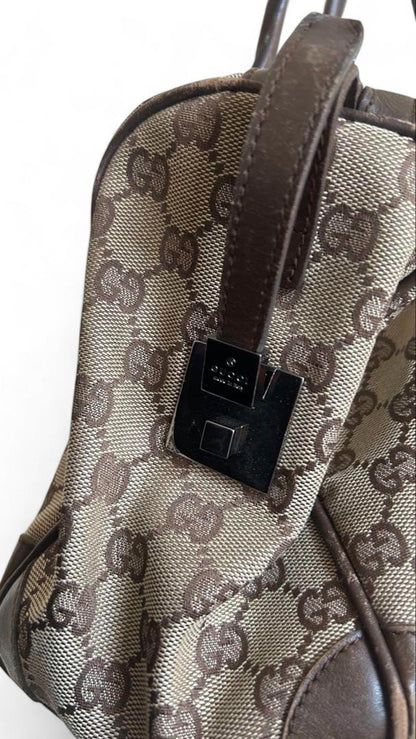 Gucci - Monogram Canvas Shoulder Bag Boston