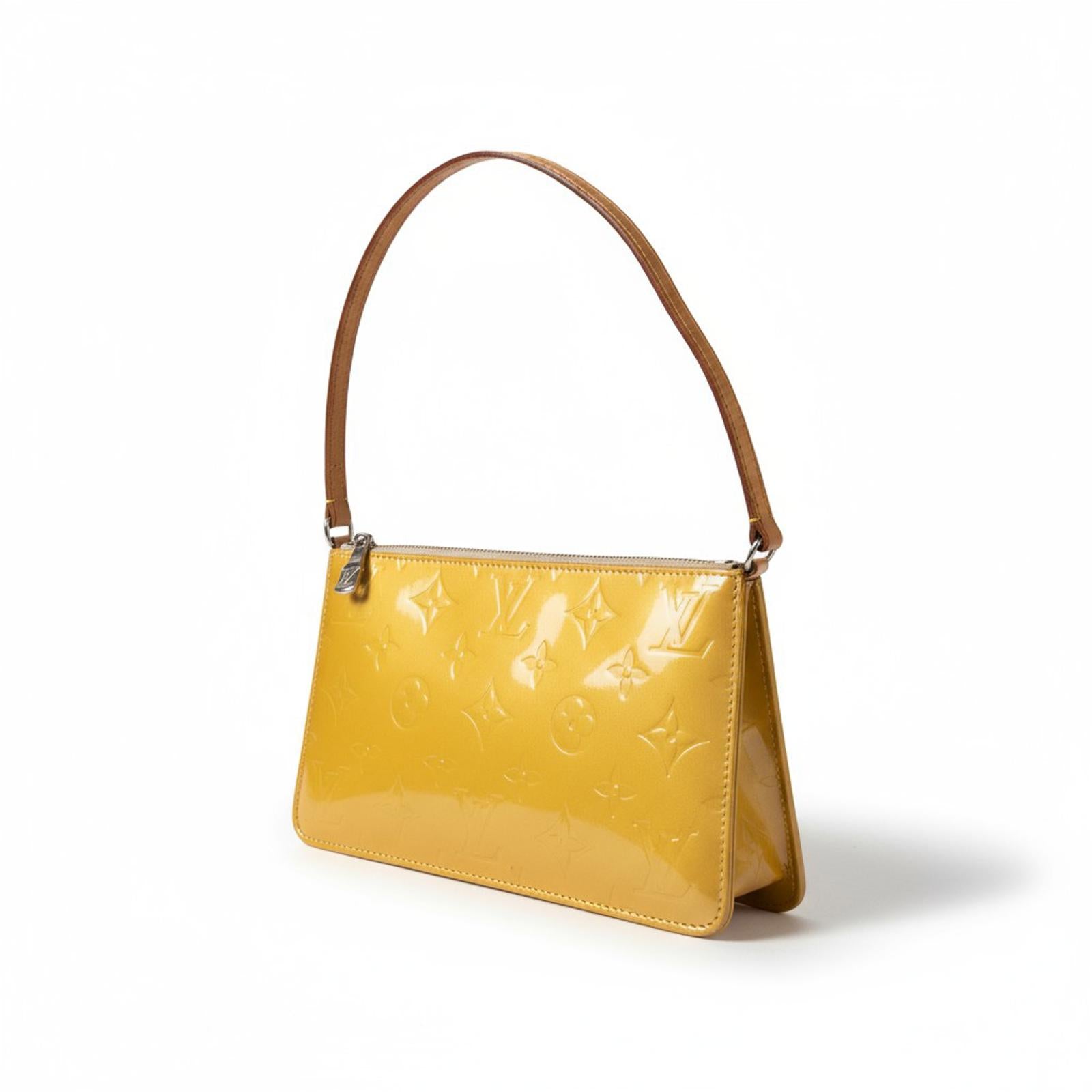 Louis Vuitton - Yellow Monogram Vernis Leather Shoulder Bag