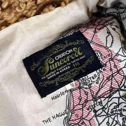 Avirex - Vintage Style Brown Leather Bomber Jacket with PTC