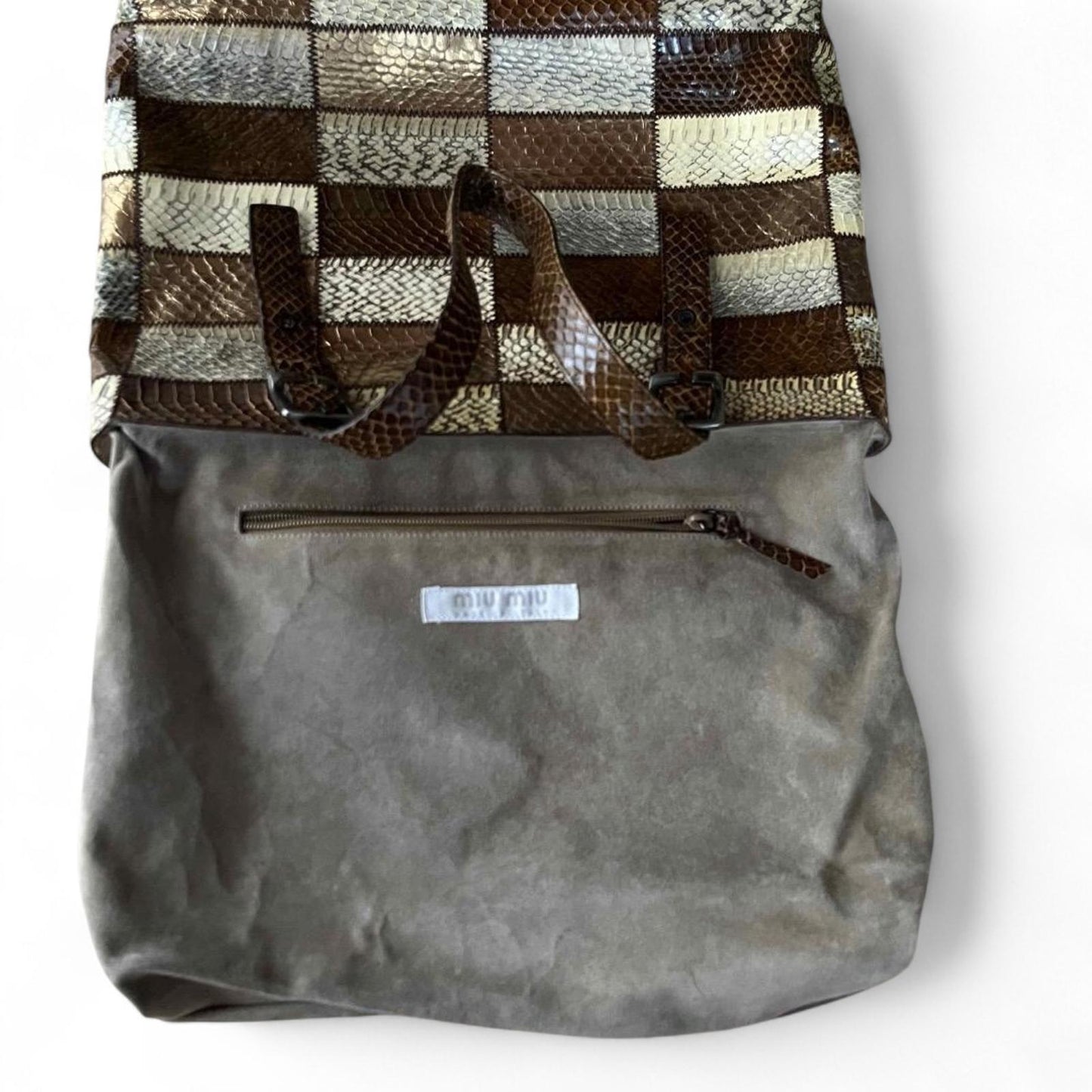 Miu Miu - Patchwork Leather Tote Bag