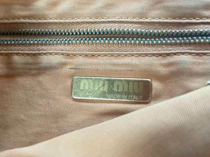Miu Miu - Brown Leather Shoulder Bag Chain Detail
