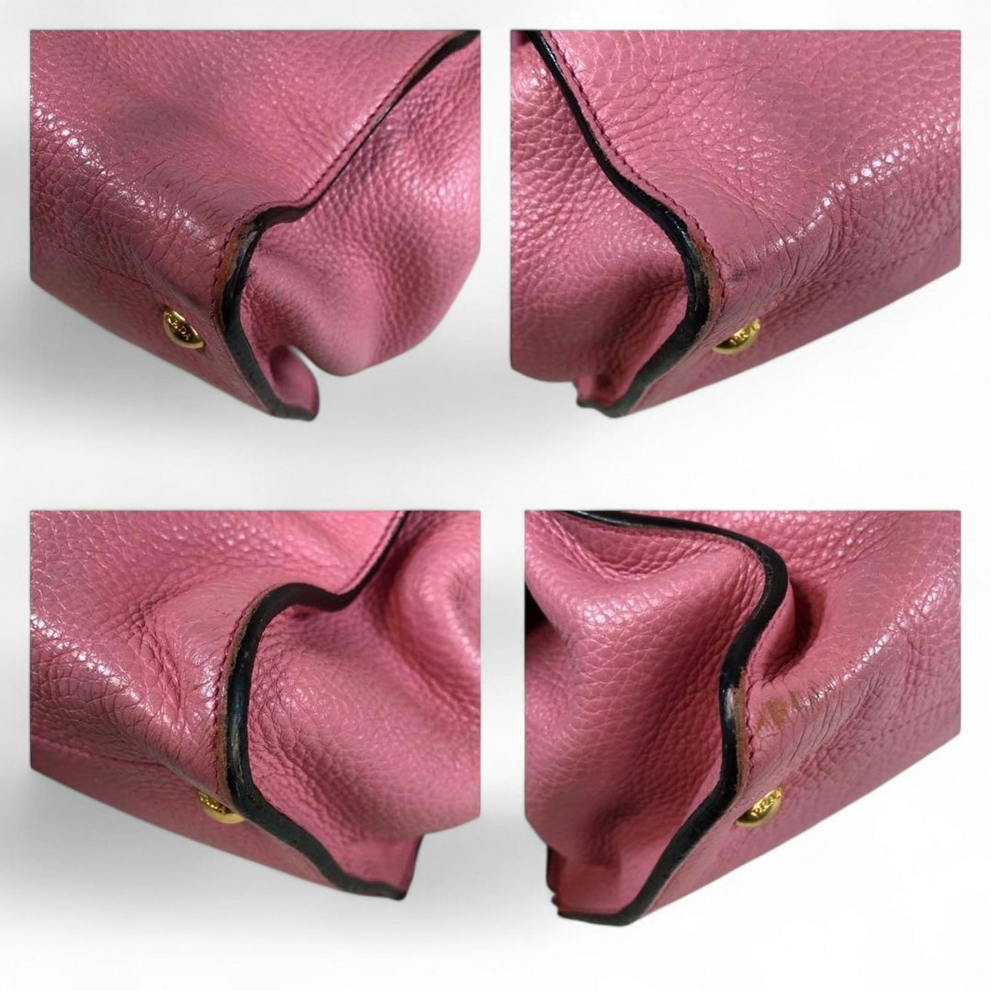 Prada - Pink Leather Tote Bag