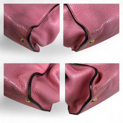 Prada - Pink Leather Tote Bag