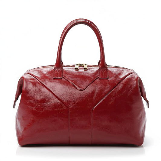Yves Saint Laurent - Red Patent Leather Large Handbag