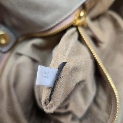 Prada - Beige Leather Handbag with Detachable Strap