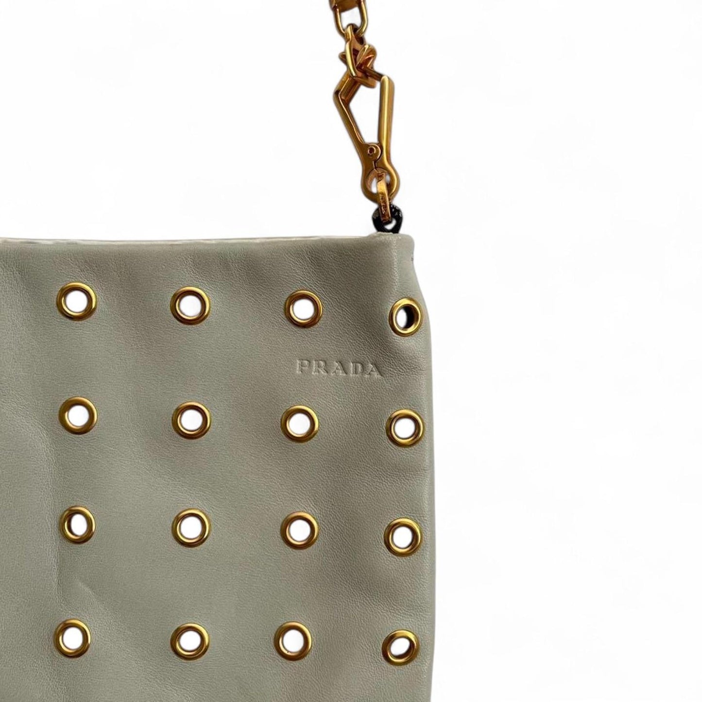 Prada - Punching Leather Shoulder Bag