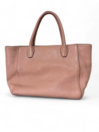 Miu Miu - Leather Tote Handbag Pink