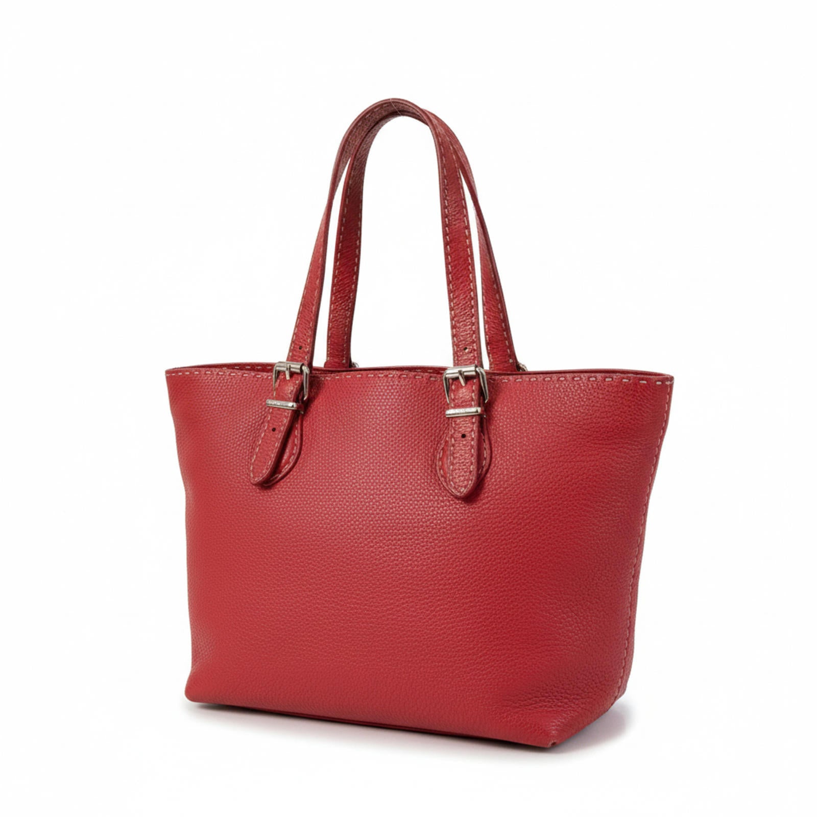 Fendi - Selleria Red Leather Tote Bag