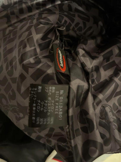 Hysteric Glamour - Men's Black Hooded Puffer Jacket with Patches