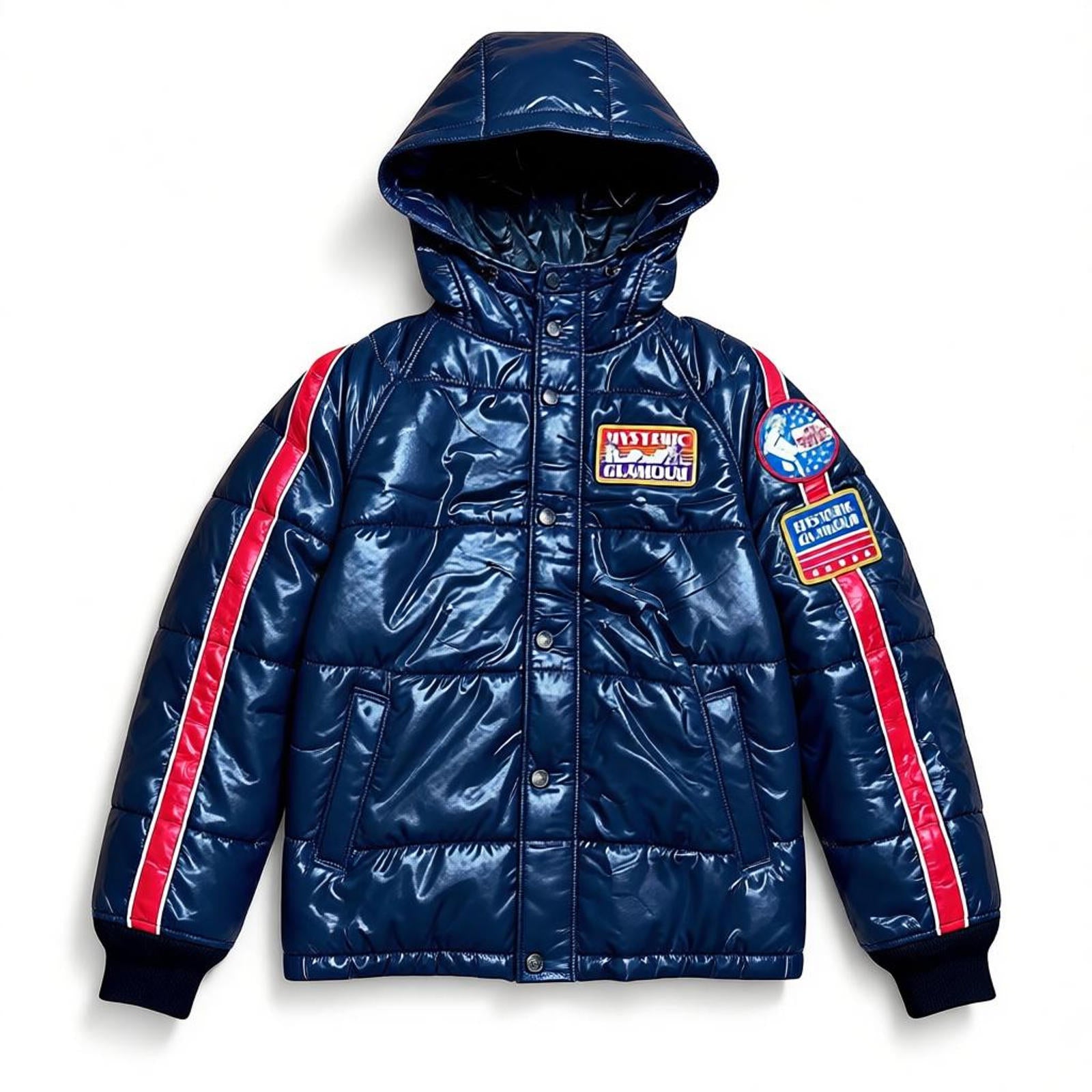 Hysteric Glamour - Navy Blue Puffer Jacket Hood
