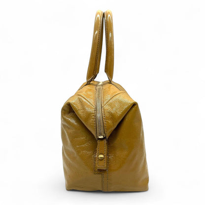 Saint Laurent - Mustard Yellow Patent Leather Handbag
