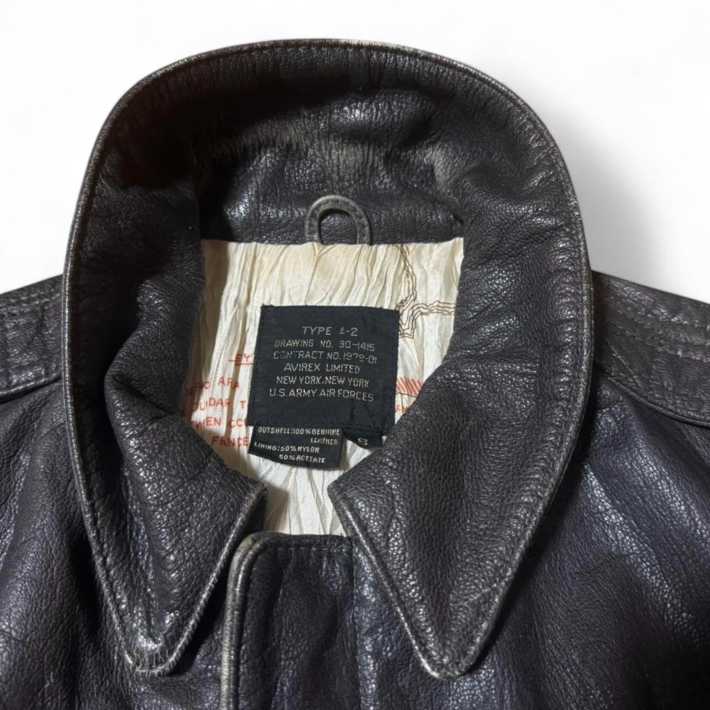 Avirex - Men's Vintage Leather Bomber Jacket