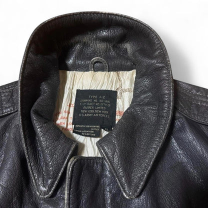 Avirex - Men's Vintage Leather Bomber Jacket