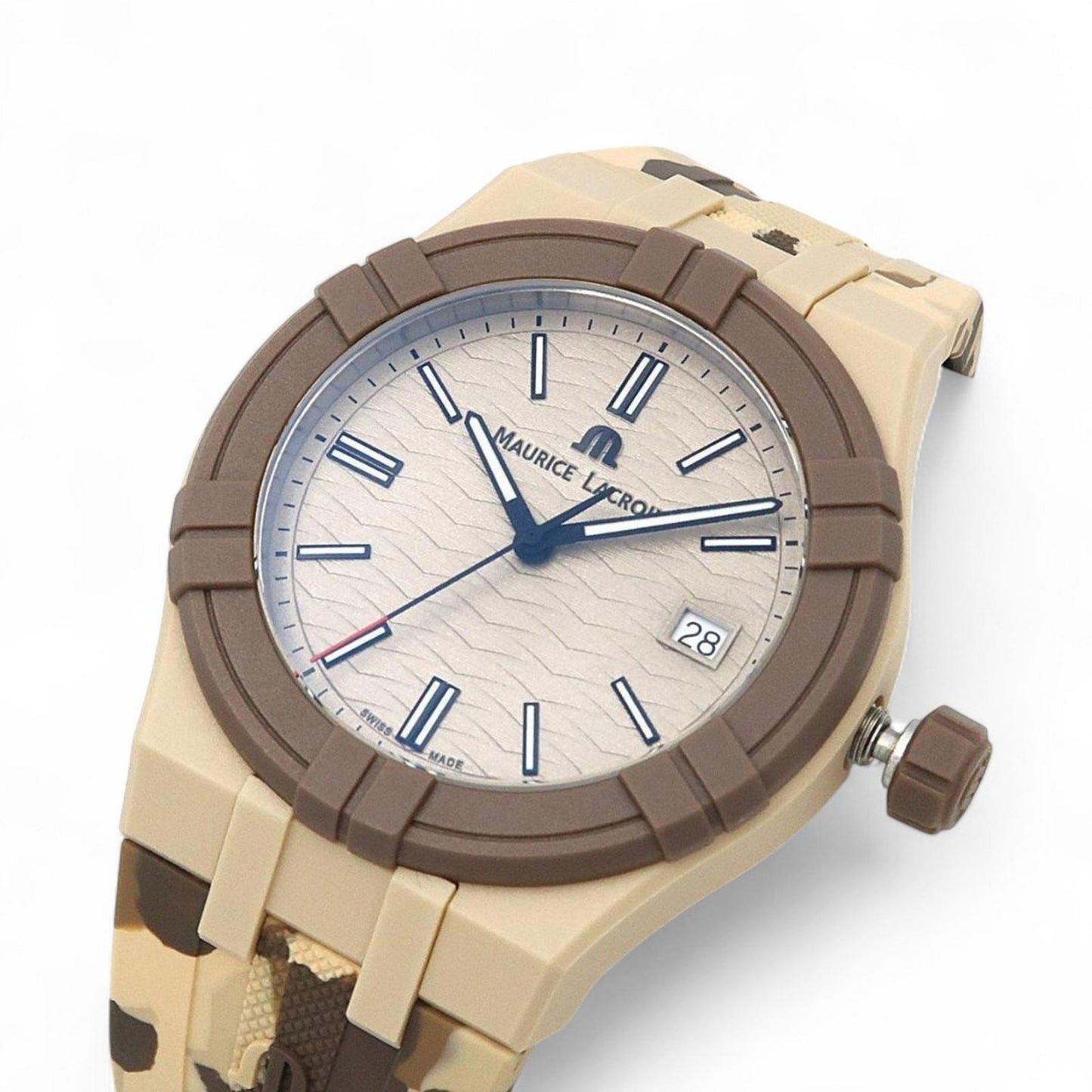 Maurice Lacroix - Camouflage Patterned Silicone Strap Watch