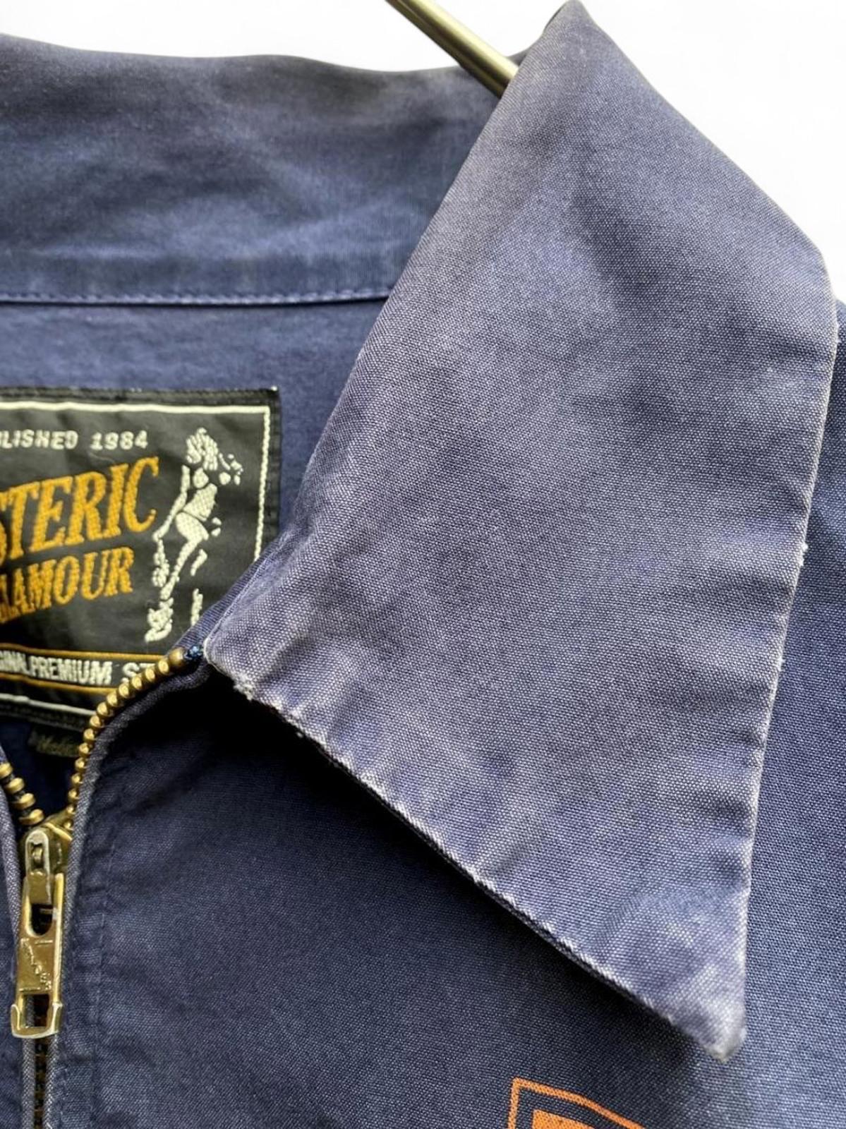 Hysteric Glamour - Navy Blue Menswear Zip-Up Outerwear