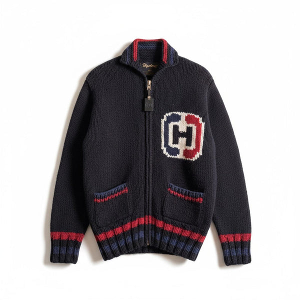 Hysteric Glamour - 1990 Heavy Knit Zip-Up Sweater with Logo