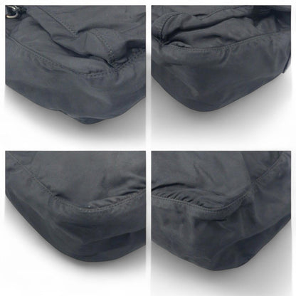Prada - Black Nylon Shoulder Bag Buckle Detail