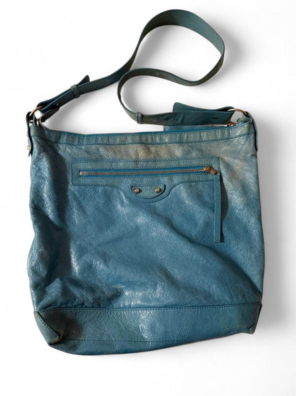 Balenciaga - Blue Leather Shoulder Bag