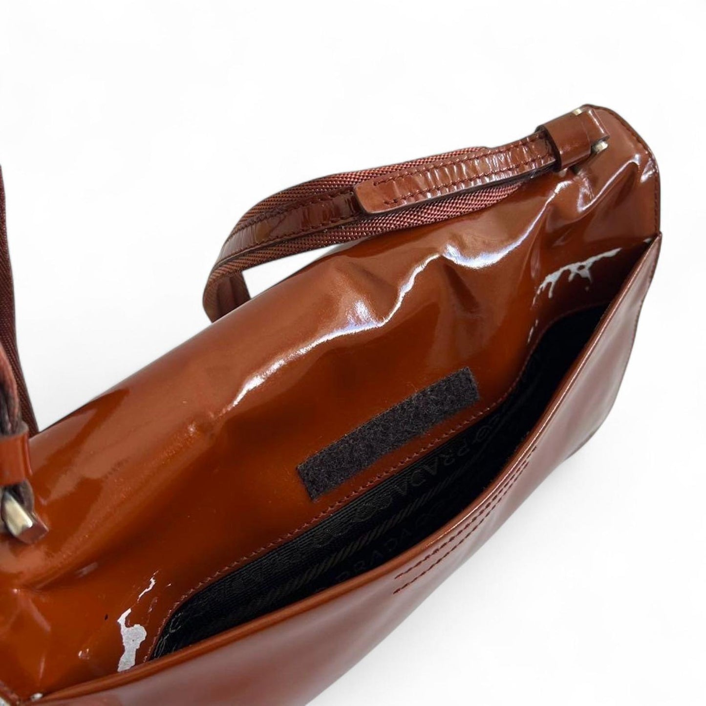 Prada - Women's Shoulder Bag in Brown Suede and Leather with