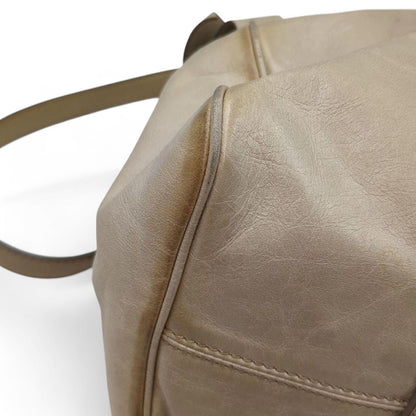 Miu Miu - Gray Leather Satchel Handbag