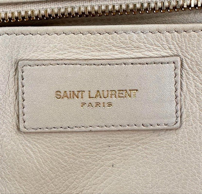 Yves Saint Laurent - Beige Leather Satchel Bag