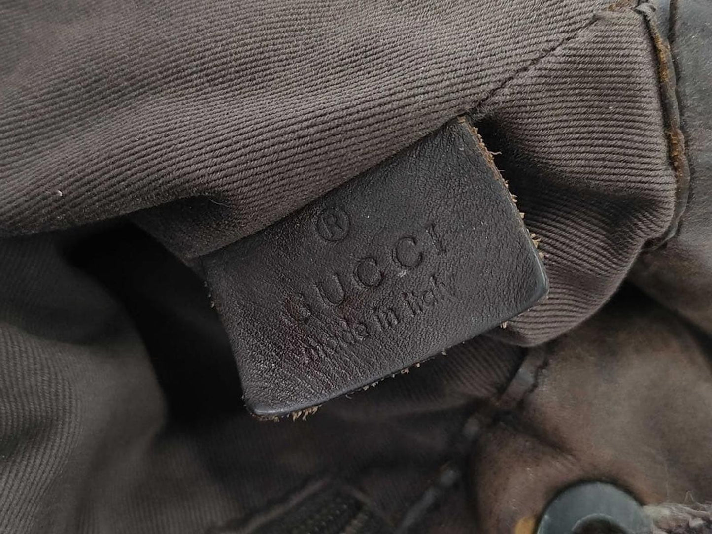 Gucci - Beige Monogram Canvas Shoulder Bag