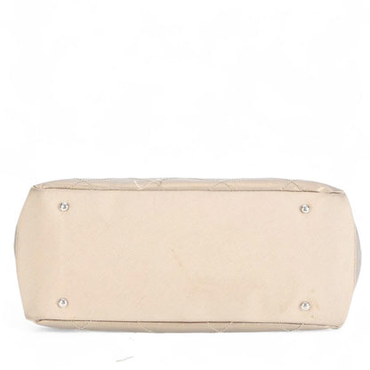 Fendi - Women's Beige Shoulder Bag with Leather Strap