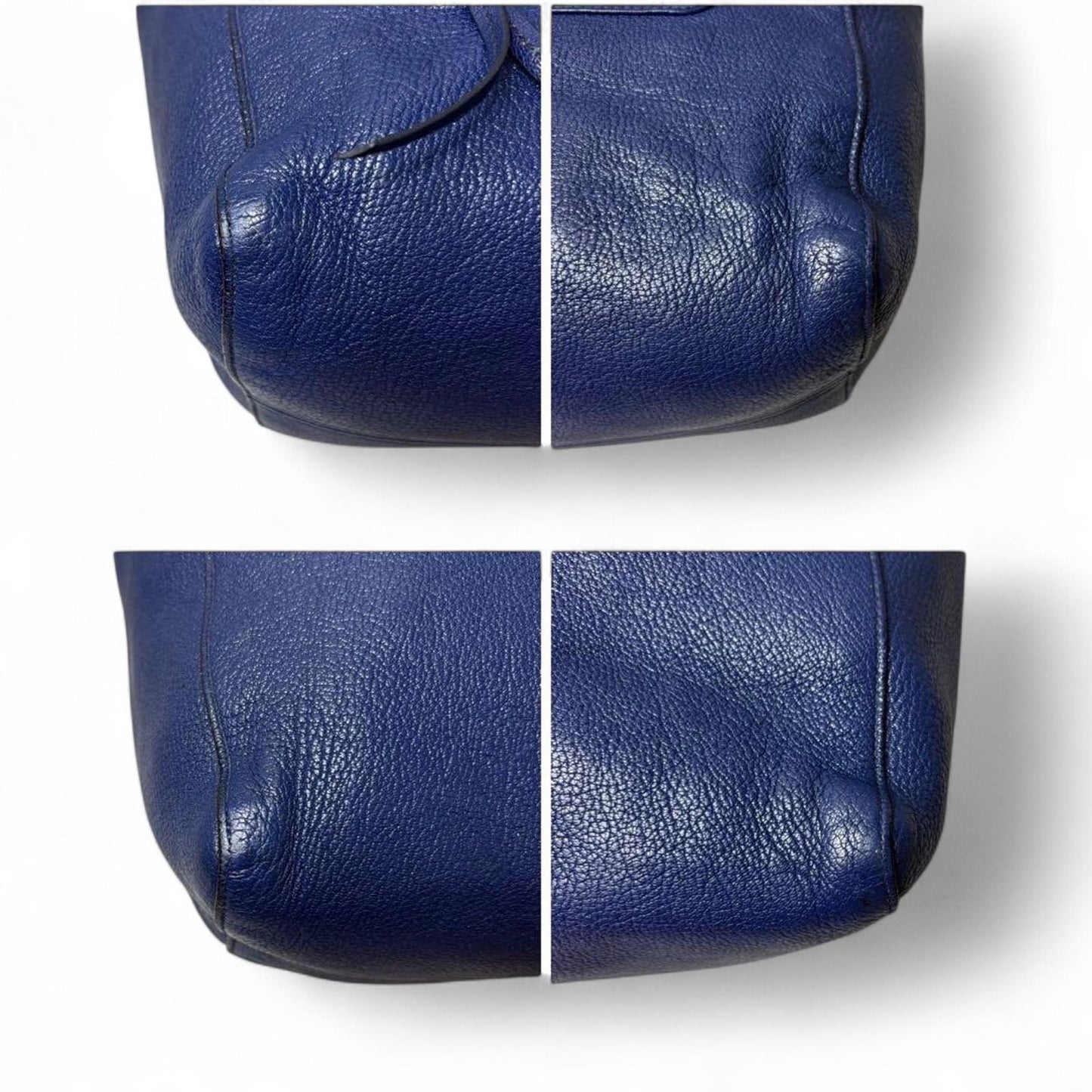 Miu Miu - Navy Leather Tote Handbag