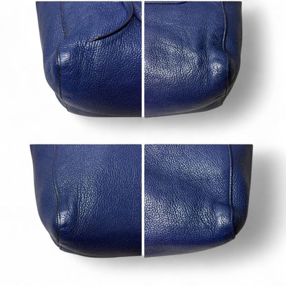 Miu Miu - Navy Leather Tote Handbag