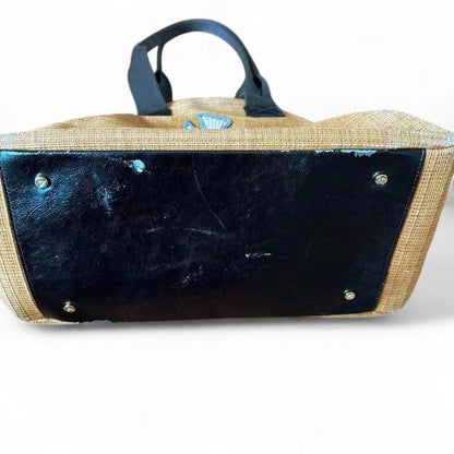 Vivienne Westwood - Embroidered Brown Shoulder Bag with Blue