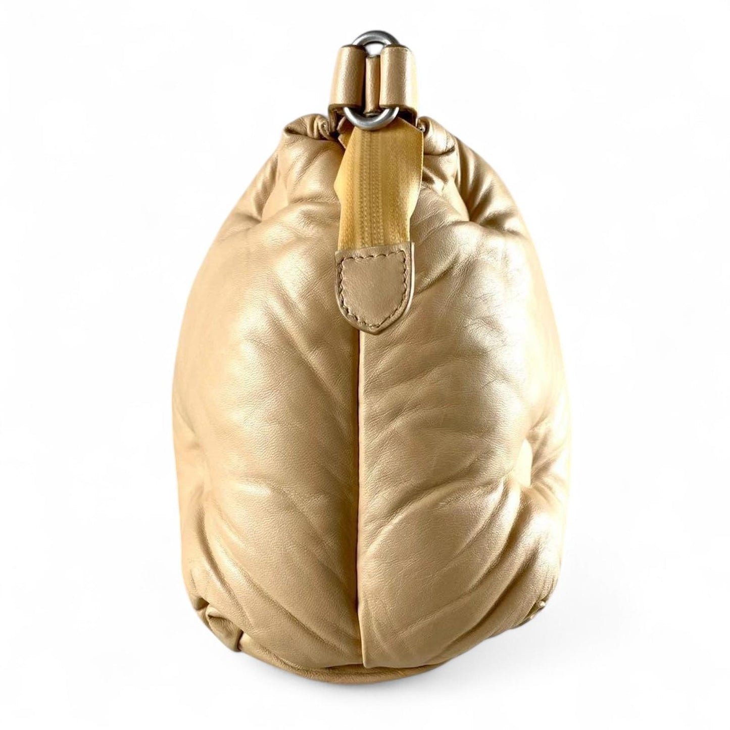 Maison Margiela - Beige Glam Slam 2Way Padded Leather Shoulder Bag