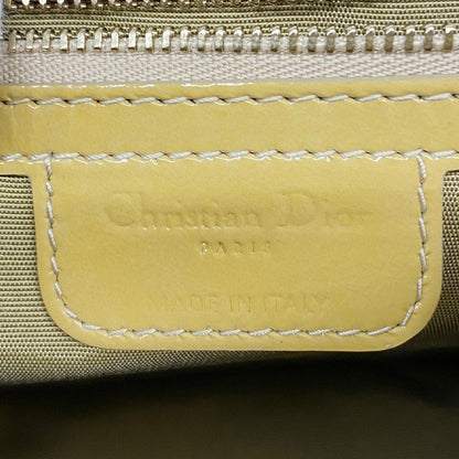 Dior - Yellow Quilted Patent Leather Shoulder Bag