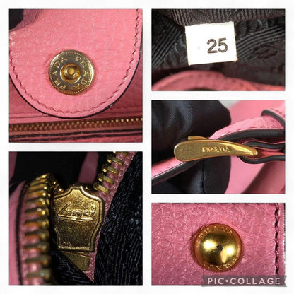 Prada - Pink Leather Tote Bag