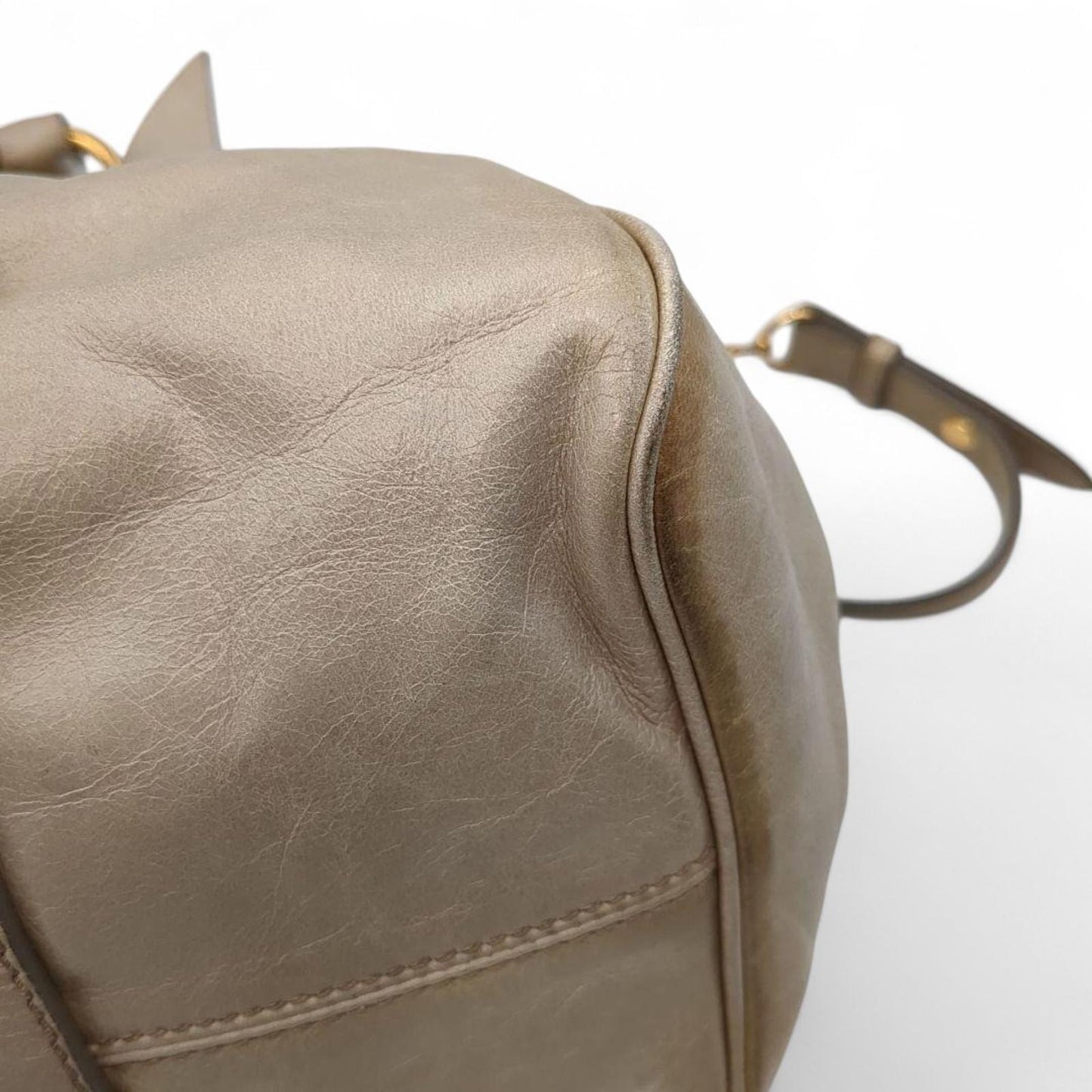 Miu Miu - Gray Leather Satchel Handbag