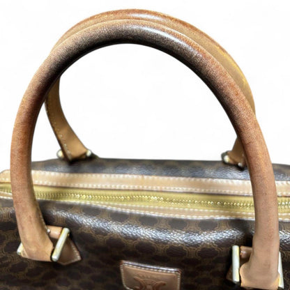 Celine - Vintage Brown Monogram Satchel Bag