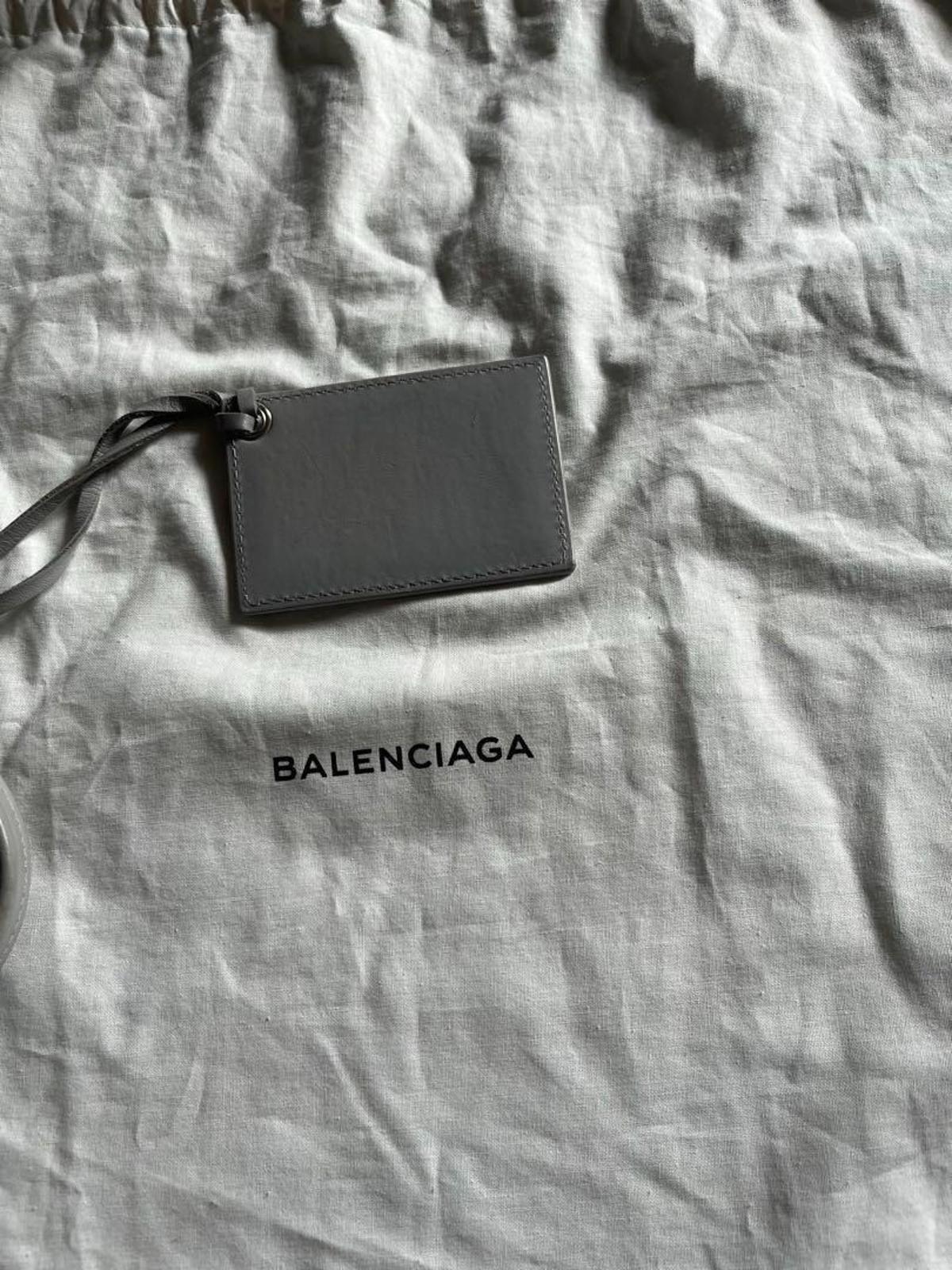 Balenciaga - Grey Shearling Fur Duffel Handbag
