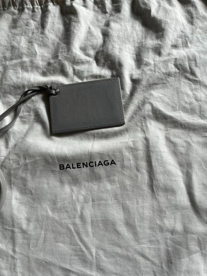 Balenciaga - Grey Shearling Fur Duffel Handbag