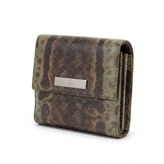 Gucci - Men's Leather Wallet Snake Print