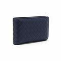 Bottega Veneta - Intrecciato Leather Wallet Navy Blue