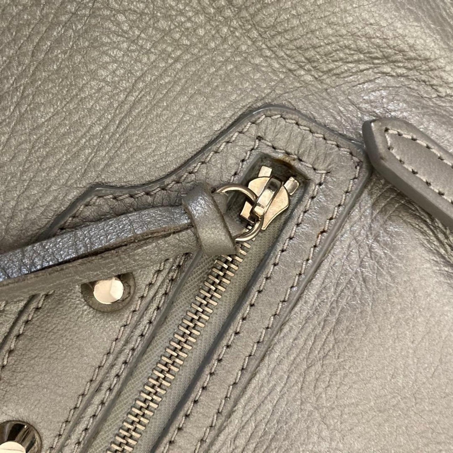 Balenciaga - Classic Silver Leather Tote Bag