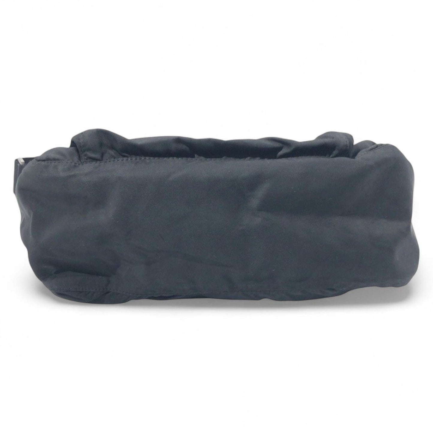 Prada - Black Nylon Shoulder Bag Buckle Detail