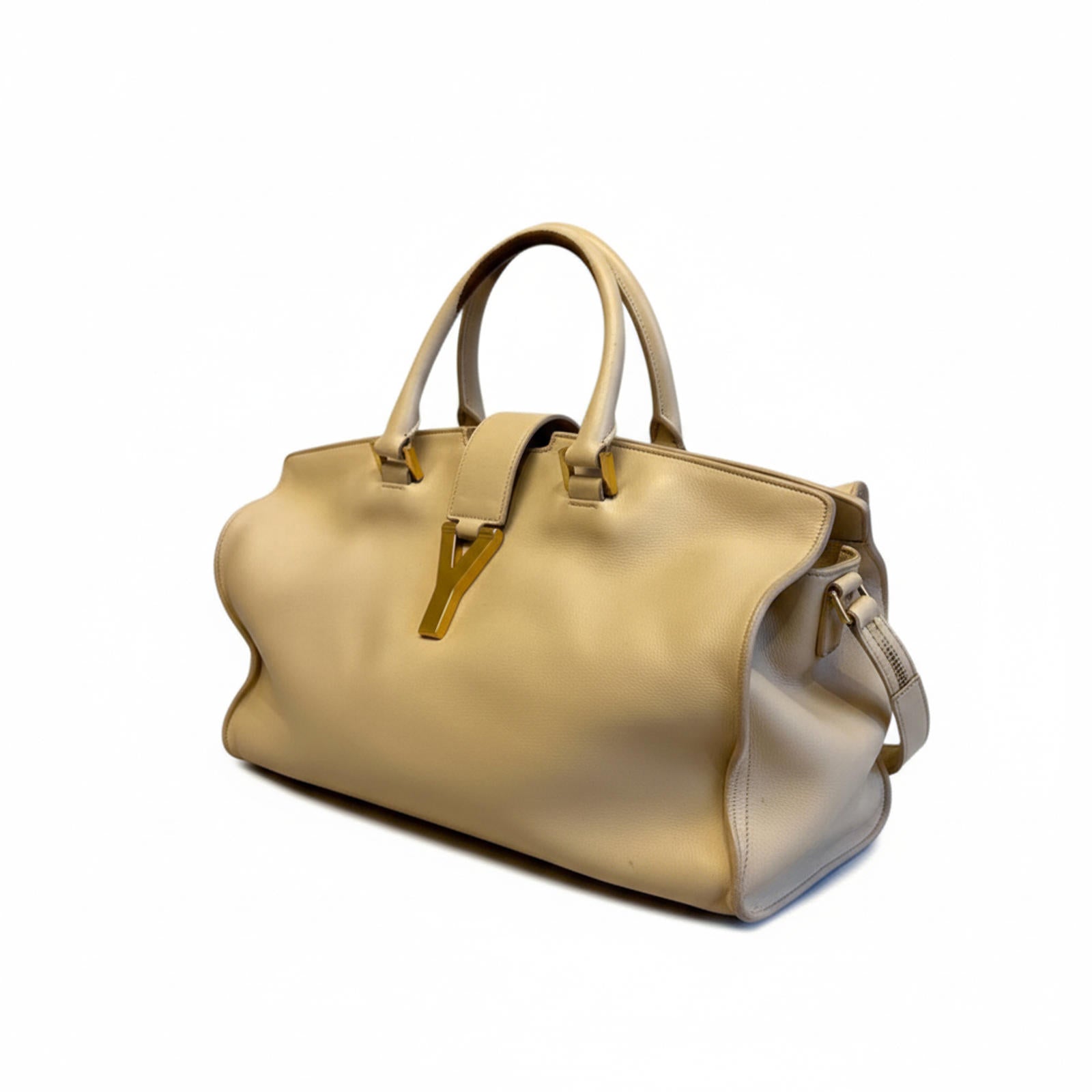 Yves Saint Laurent - Beige Leather Handbag