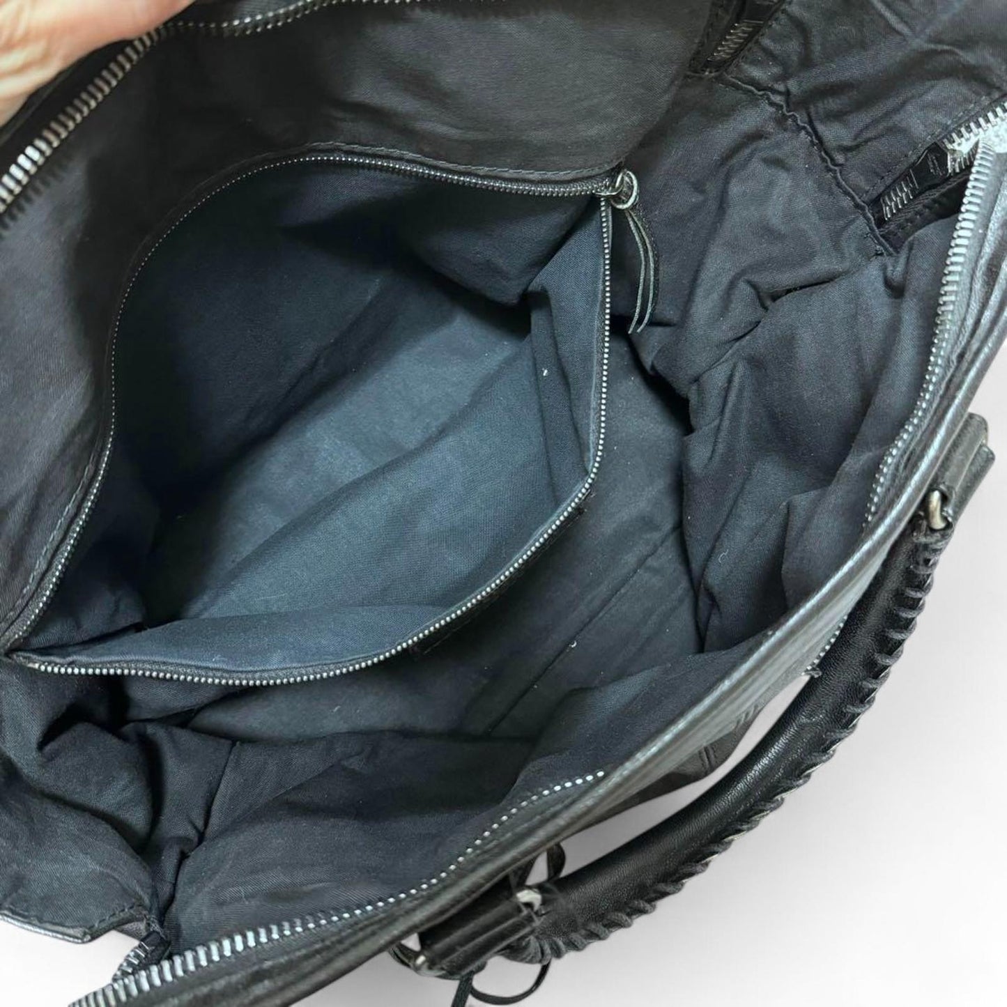 Balenciaga - Black Leather Handbag