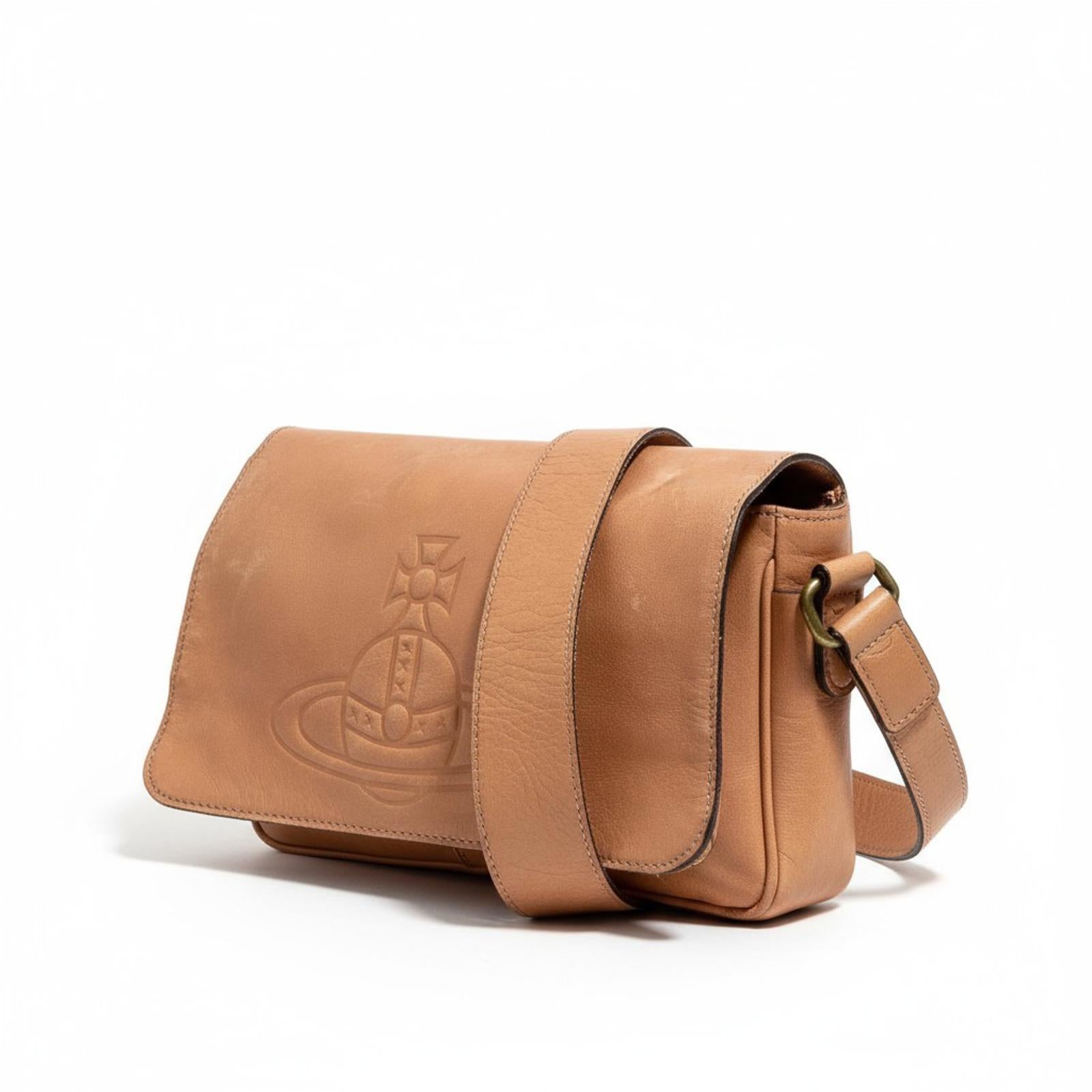 Vivienne Westwood - Tan Leather Crossbody Bag